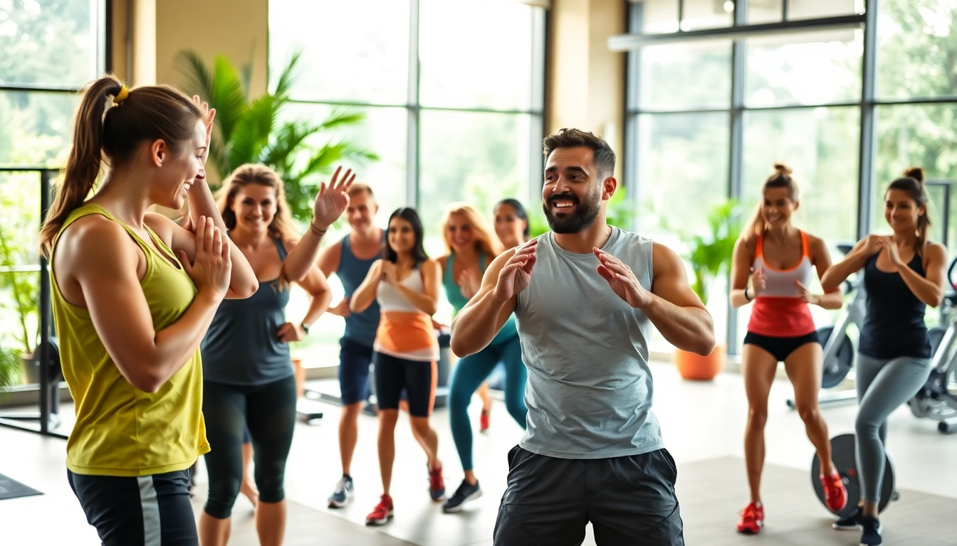 Engaged participants in Semi Personal Training in Jersey City showcasing teamwork and motivation in an energetic gym.