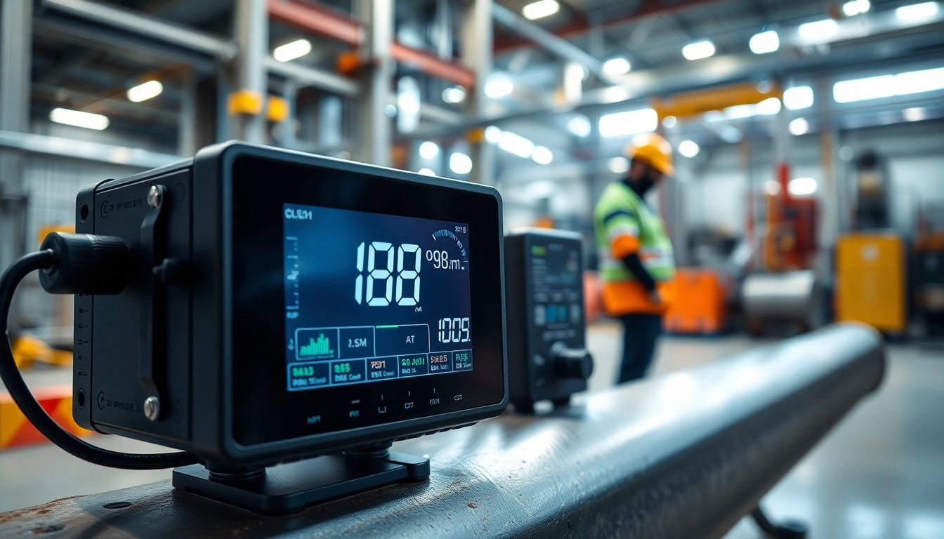 Monitor displaying sulfur dioxide levels in a safe industrial setting, showcasing critical safety measures.