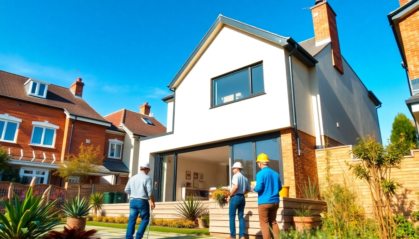 Side extensions enhancing a home's space with modern design in an urban environment.