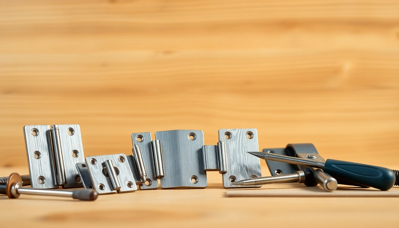 Showcase of Cabinet Hinge Manufacturers with various hinge designs and finishes in natural lighting