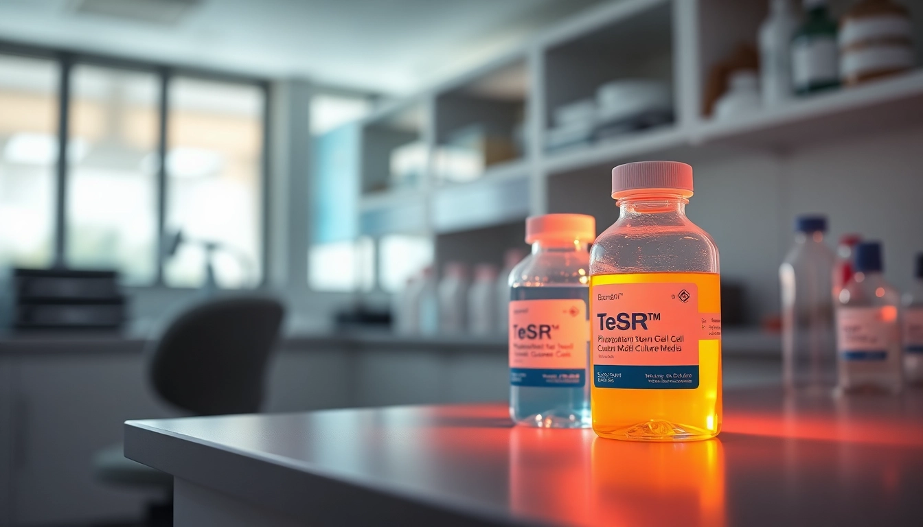 Activate all check by showcasing TeSR™ Culture Media in a laboratory for enhanced stem cell research.