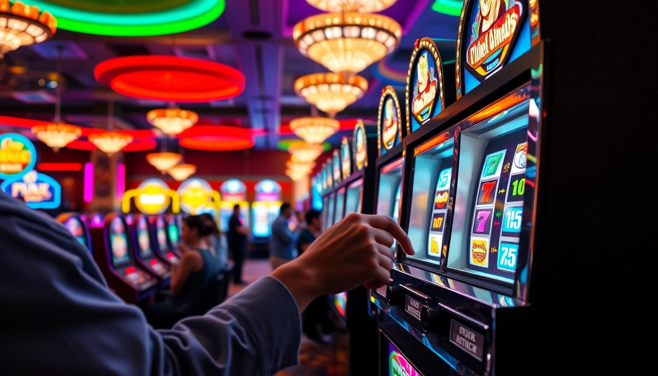 Menang di mesin game slot dengan fitur menarik dan desain berwarna-warni.